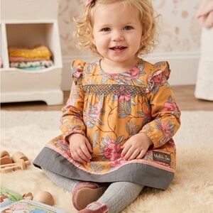 Matilda Jane Cascading Roses Peasant Dress Size 2 Secret Fields Floral Peasant